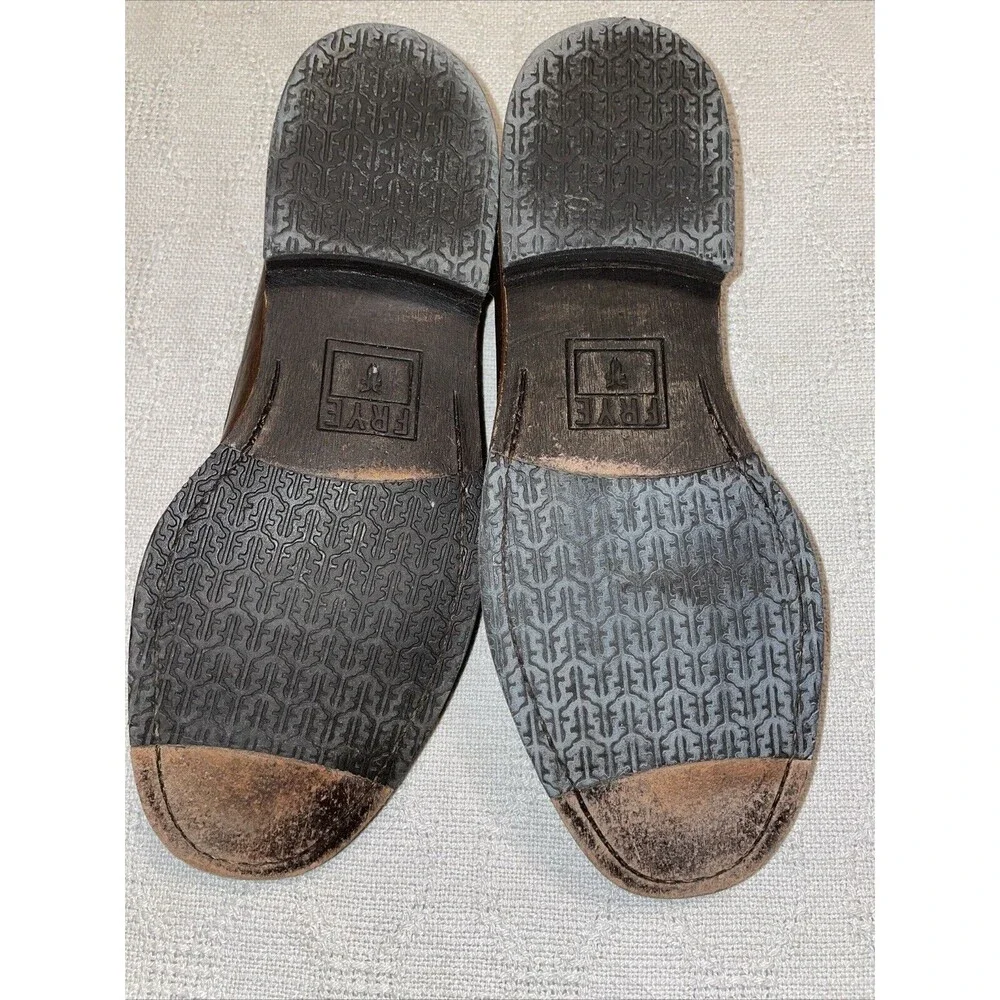 Frye Men’s Casual Loafer Size 9.5 M Brown Leather Comfort Relaxed Going Out